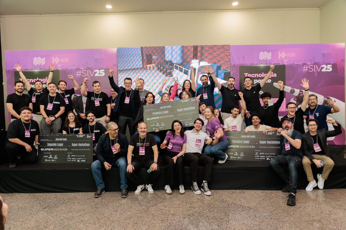 Equipe vencedora do Hackathon